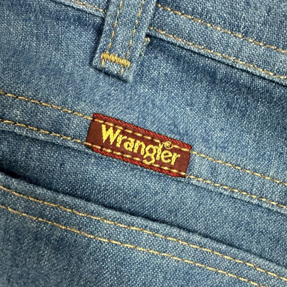 Wrangler Men's Blue Denim Jeans 38x30 Regular Fit